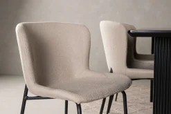 Venture Home Spisegrupper-Vail Matgruppe 200 cm Rektangulær med 6 Modesto stoler Beige,Svart