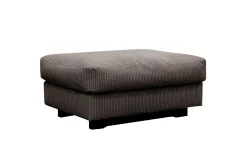 Scandinavian Choice Hjørnesofa-Valencia sofagruppe ekstra dyp 3-seters sofa + fotskammel Brun