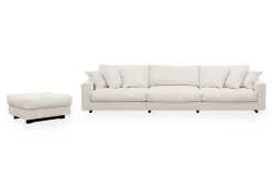 Scandinavian Choice Valencia sofagruppe ekstra dyp 5-seters sofa + fotskammel