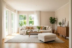 Scandinavian Choice Valencia sofagruppe ekstra dyp 5-seters sofa + fotskammel