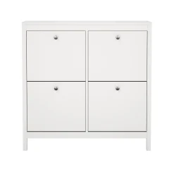 Tvilum Gangoppbevaring-Vallvidera Skoskap med 4 rom 103x25x103 cm Hvit
