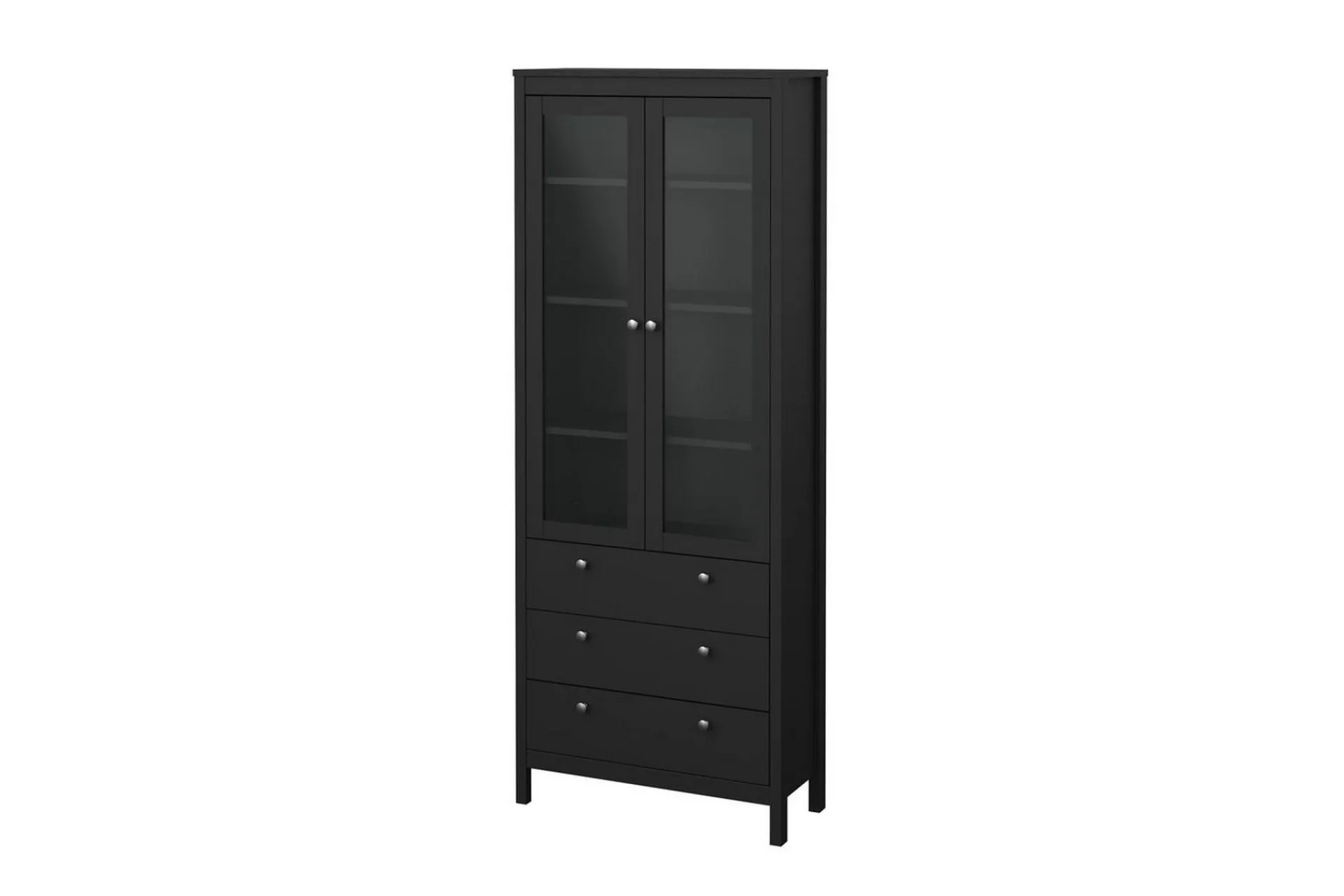 Scandinavian Choice Vitrineskap|Skap-Vallvidera Vitrineskap 78,05x199 cm Svart