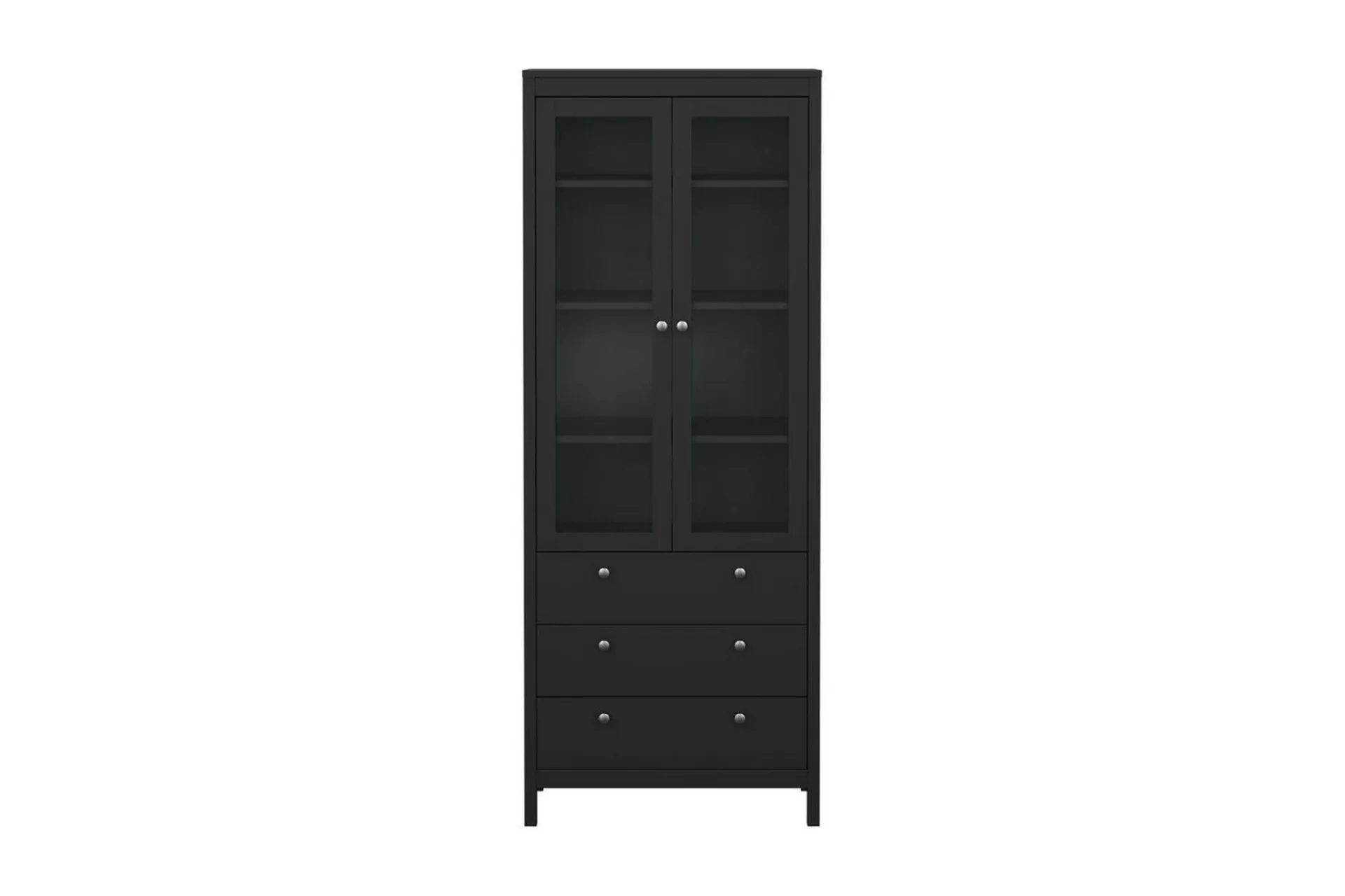 Scandinavian Choice Vitrineskap|Skap-Vallvidera Vitrineskap 78,05x199 cm Svart