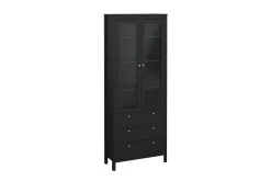 Scandinavian Choice Vitrineskap|Skap-Vallvidera Vitrineskap 78,05x199 cm Svart