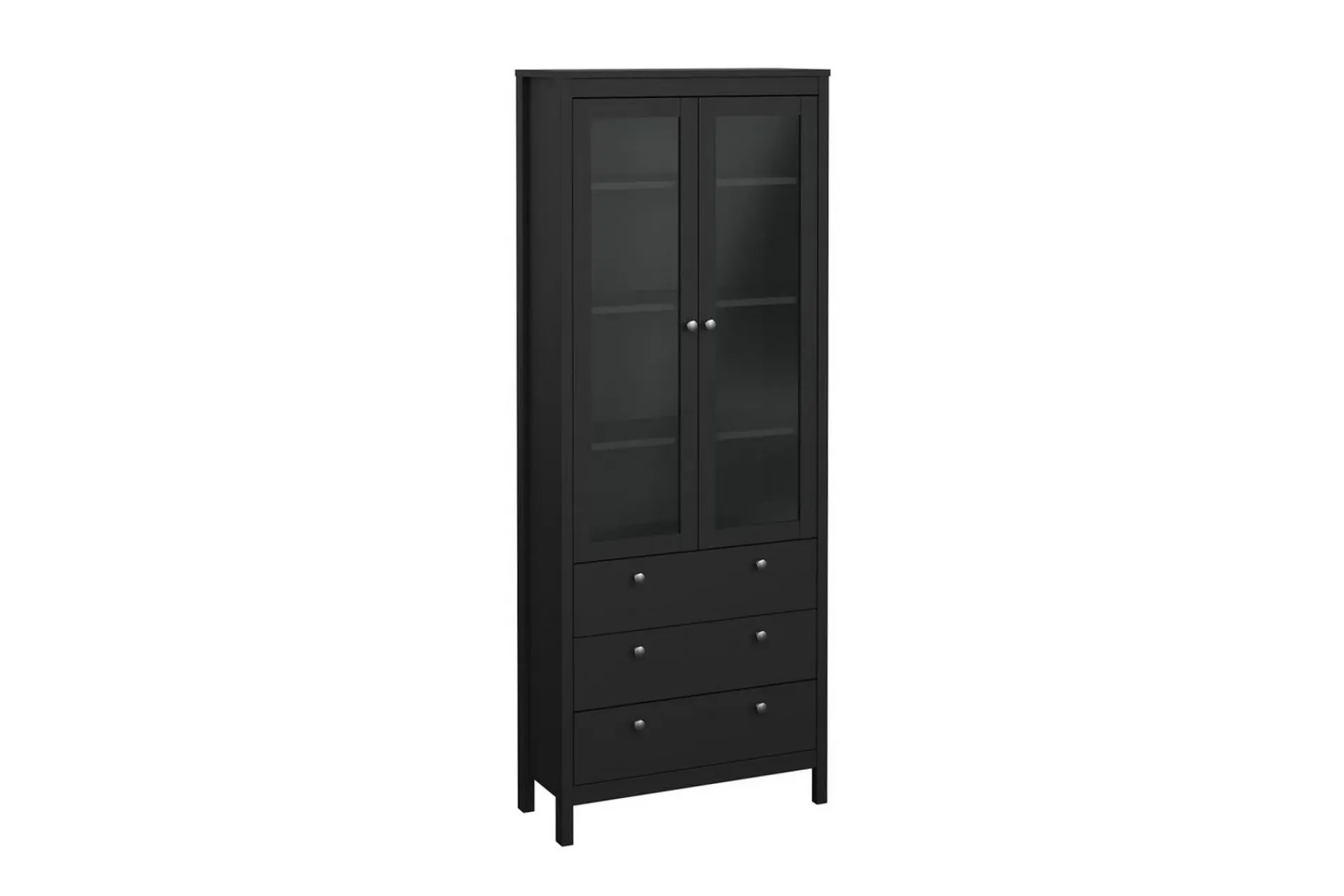 Scandinavian Choice Vitrineskap|Skap-Vallvidera Vitrineskap 78,05x199 cm Svart