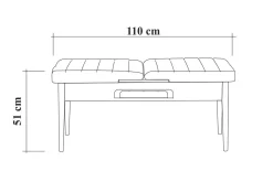 Valsot Sittebenk 110 cm