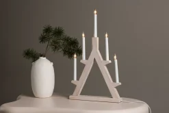 Venture Home Julelys|Adventsstake-Val Thoren Adventsstake 60 cm Hvit