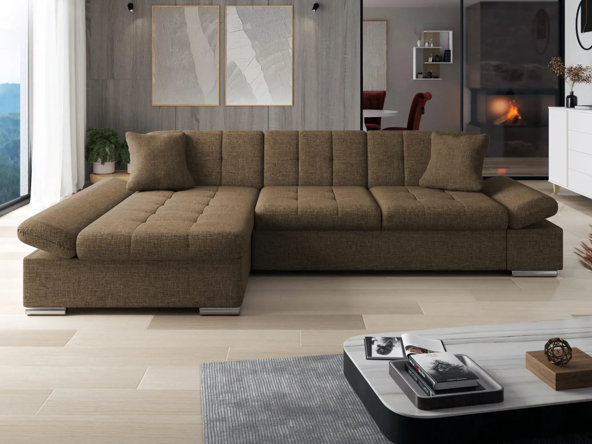 Vananda Sofa med sjeselong 4-seter