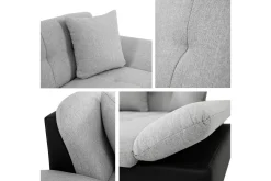 Sofa Med Sjeselong-Vananda Sofa med Sjeselong 3-seter Orange