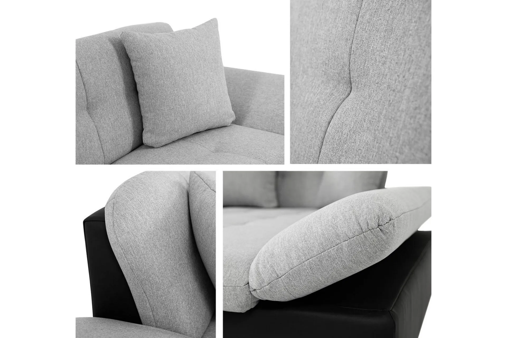 Sofa Med Sjeselong-Vananda Sofa med Sjeselong 3-seter Orange