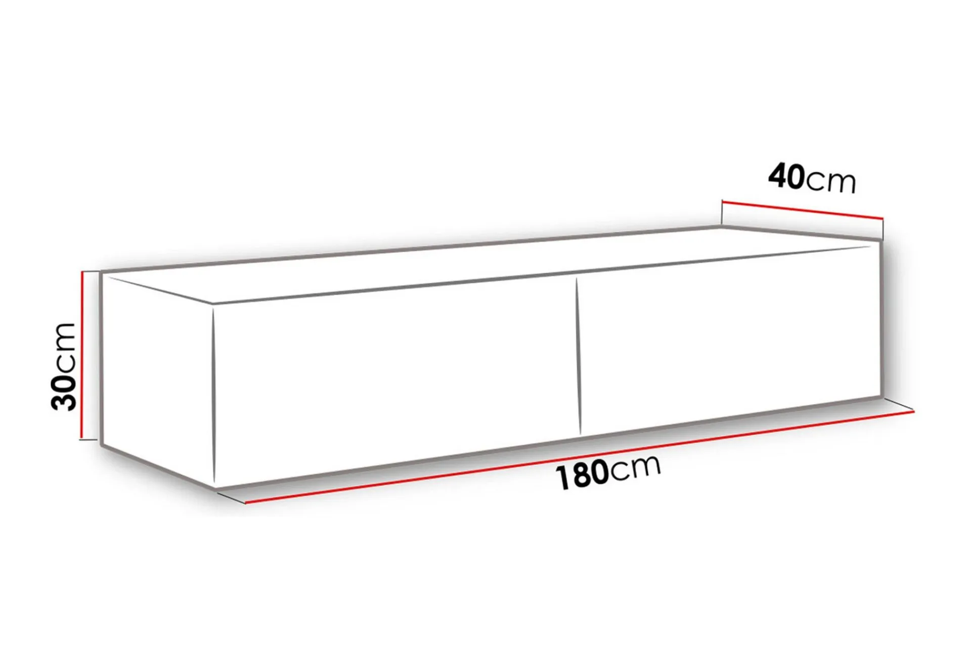 Tv-Benk & Mediabenk-Vasil TV-benk 180 cm Hvit høyglans uten LED,Hvit