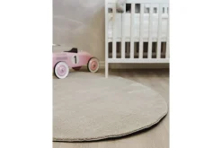 KM Home Flatvevde Tepper-Vaskbart teppe Soft Shape Lin Beige
