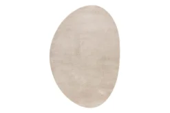 KM Home Flatvevde Tepper-Vaskbart teppe Soft Shape Lin Beige
