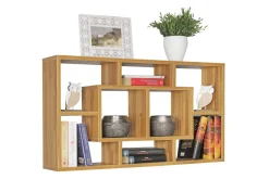 Wohnling Vegghylle PAOLA melaminbelagt MDF, oppbevaringshylle, veggmontert, moderne stil Bøk