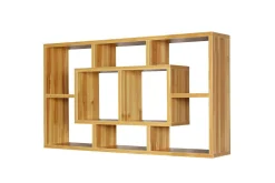 Wohnling Vegghylle PAOLA melaminbelagt MDF, oppbevaringshylle, veggmontert, moderne stil Bøk