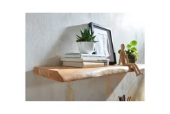 Wohnling Vegghylle-Vegghylle trekant, heltre, flytende hylle, landlig stil 120 cm Lyse brun