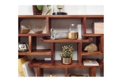 Wohnling Vegghylle Vegghengt pynteshelf i heltre 80 cm landstil