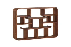 Wohnling Vegghylle Vegghengt pynteshelf i heltre 80 cm landstil