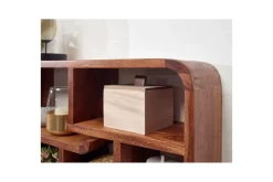 Wohnling Vegghylle Vegghengt pynteshelf i heltre 80 cm landstil