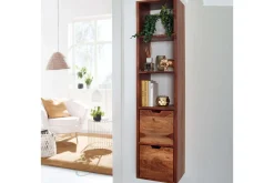 Wohnling Vegghylle Vegghengt i heltre med 2 skuffer 150 cm lagring landstil