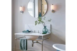 Baderomslampe Vegg-Vegglampe Elstead Lighting Eliot 90x280x130 mm Sølv