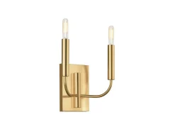 Nattbordslampe-Vegglampe Feiss Brianna 289x359x165 mm Messing