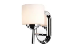 Baderomslampe Vegg-Vegglampe Feiss Malibu Krom