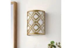Nattbordslampe-Vegglampe Gilded Nola Arabella Gull,Elfenben