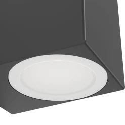 Entré|Fasadebelysning-Vegglampe Jabaga med 2 lamper Svart