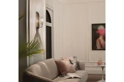 Vegglampe Kichler Kimrose Børstet naturlig