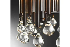 Nattbordslampe-Vegglampe Kichler Piper Espresso/Krom Mörkbrun,Krom