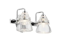 Nattbordslampe-Vegglampe Kichler Talland 336x163x175 mm Krom