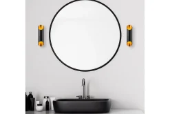 Vegg lampe Kutt Svart / Gull
