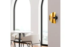 Vegg lampe Sugana Giada Svart / Gull