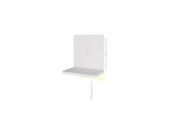 Trio Lighting Nattbordslampe-Vegglampe TRIO Fairfield Matt hvit Cremehvit