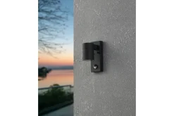 Eglo Vegglampe Utebelysning Riga 5 med Sensor Hvit Klar