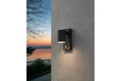 Eglo Vegglampe Utebelysning Riga 5 med Sensor Hvit Klar
