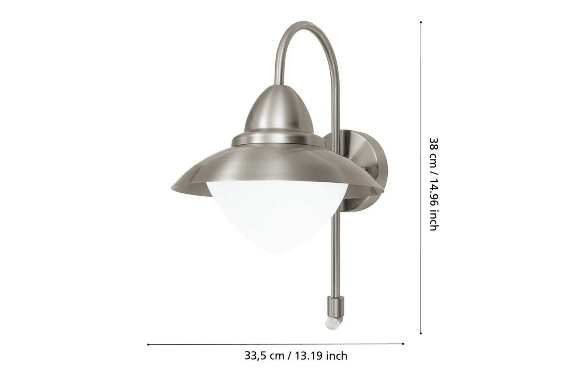 Eglo Vegglampe utendørsbelysning Sidney med sensor