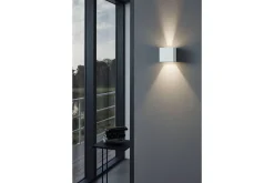 Eglo Vegglampe utendørsbelysning Lamozzo med sensor transparent