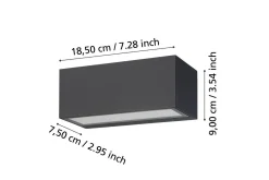 Eglo Vegglampe Utendørs Spongano 90 mm