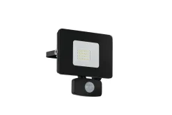 Eglo Entré|Fasadebelysning-Veggstrålkaster Utendørs Faedo 3 med Sensor 20W, Svart