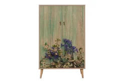 Oppbevaringsskap|Skap-Vellavie Skap 80 cm Kirsebærblomst Mønster