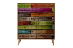 Skap-Vellavie Skap 95 cm Regnbuepanel Flerfärgad