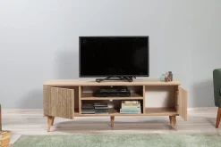 Tv-Benk & Mediabenk-Vellavie TV-benk 140 cm Panel Brun