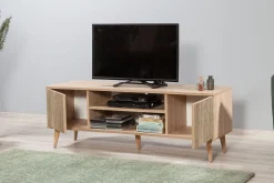 Tv-Benk & Mediabenk-Vellavie TV-benk 140 cm Panel Brun