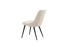 Venture Home Spisestoler & Kjøkkenstoler-Velvet Deluxe Lyx Fløyelstol Beige,Svart