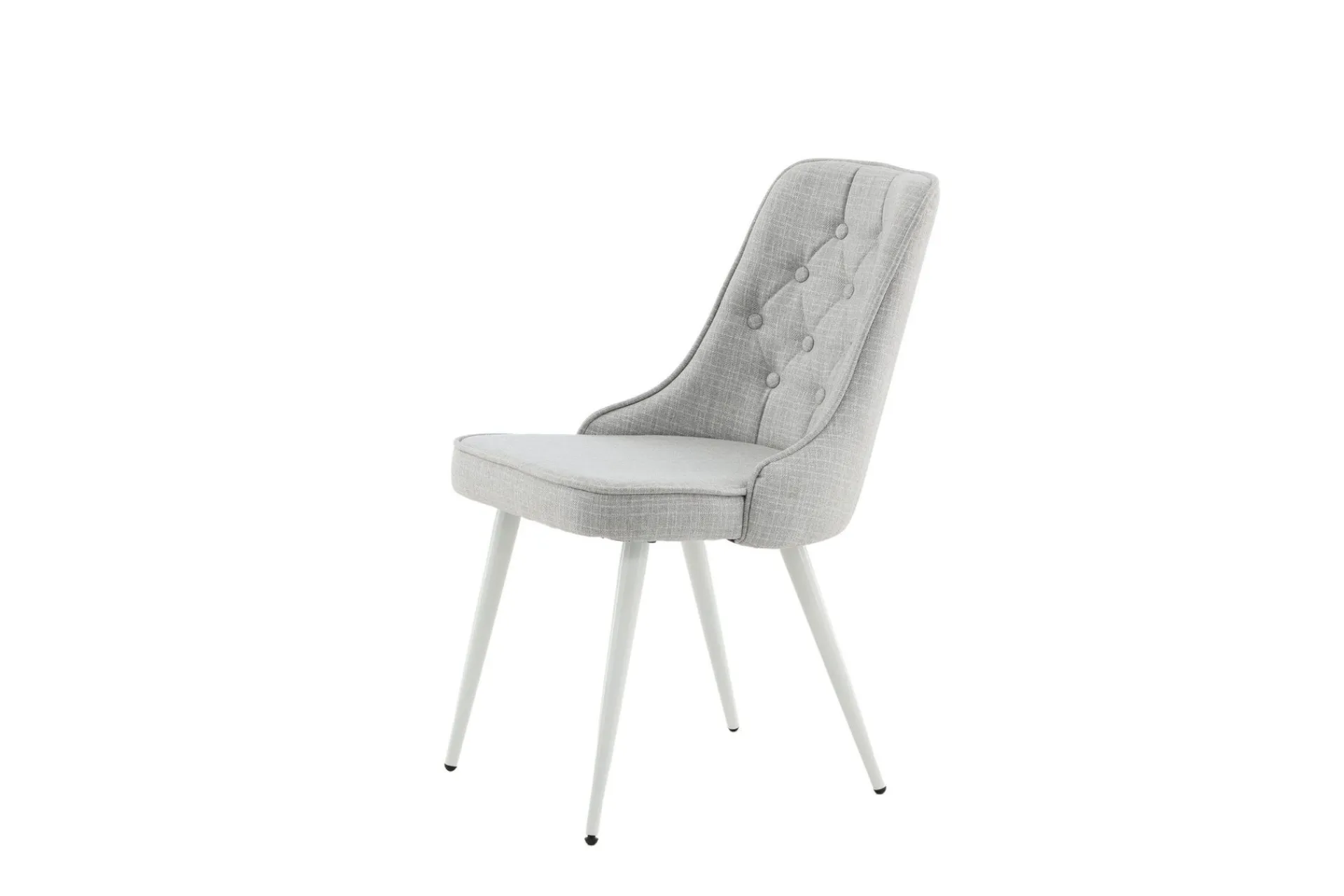 Venture Home Spisestoler & Kjøkkenstoler-Velvet Deluxe Spisestol Grå/Hvit
