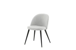 Venture Home Spisestoler & Kjøkkenstoler-Velvet Spisestol Svart,Grey