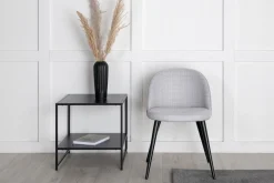 Venture Home Spisestoler & Kjøkkenstoler-Velvet Spisestol Svart,Grey