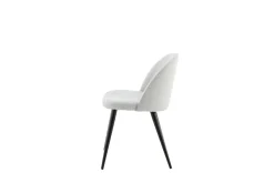 Venture Home Spisestoler & Kjøkkenstoler-Velvet Spisestol Svart,Grey